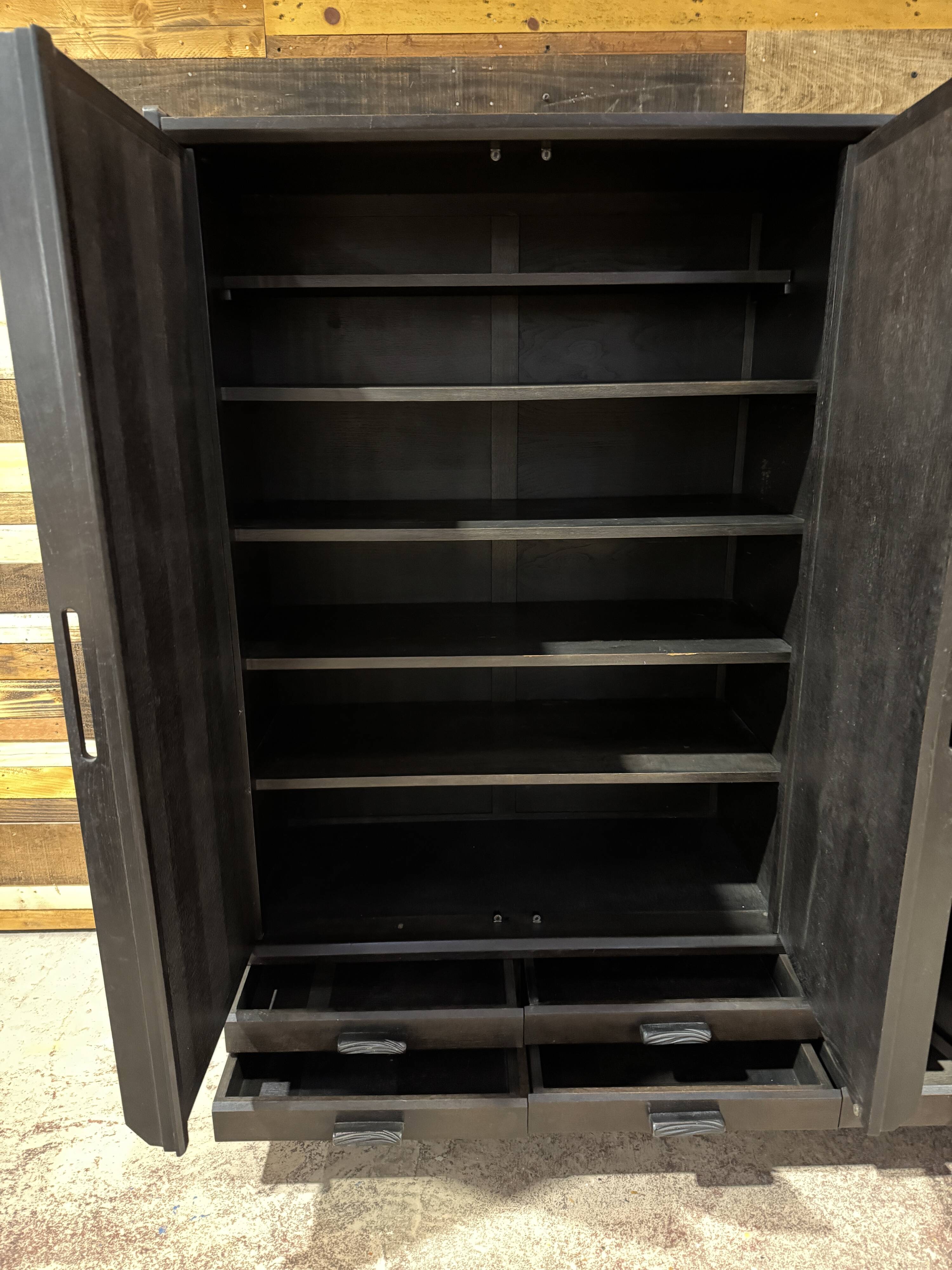 Oak wardrobe by Guillerme & Chambron