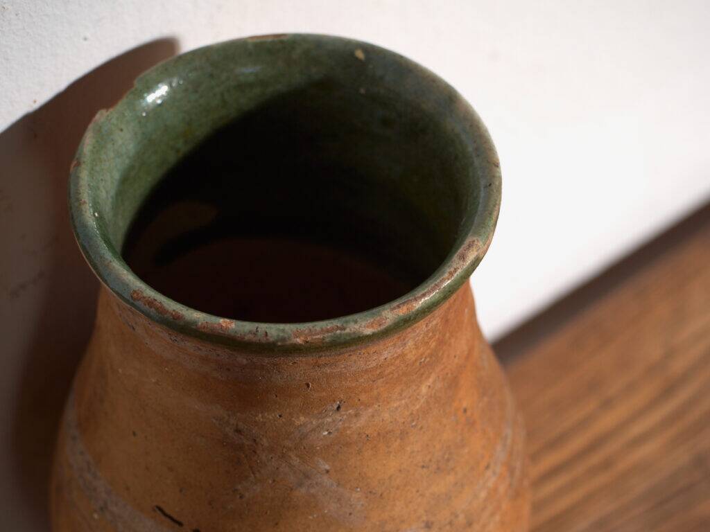 Antique glazed ceramic vase – Central Europe, circa 1920