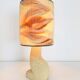 Arts & Crafts Style Brutalist Natural Stone Table Lamp, 1970s