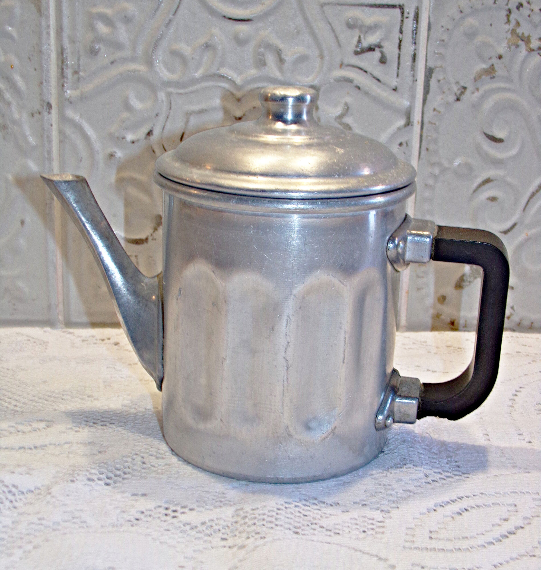 Vintage aluminum coffee maker Kafexpress France