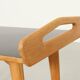 French side table in oak with large handles, 1950s.