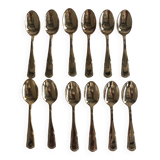 12 small teaspoons in Vintage golden metal
