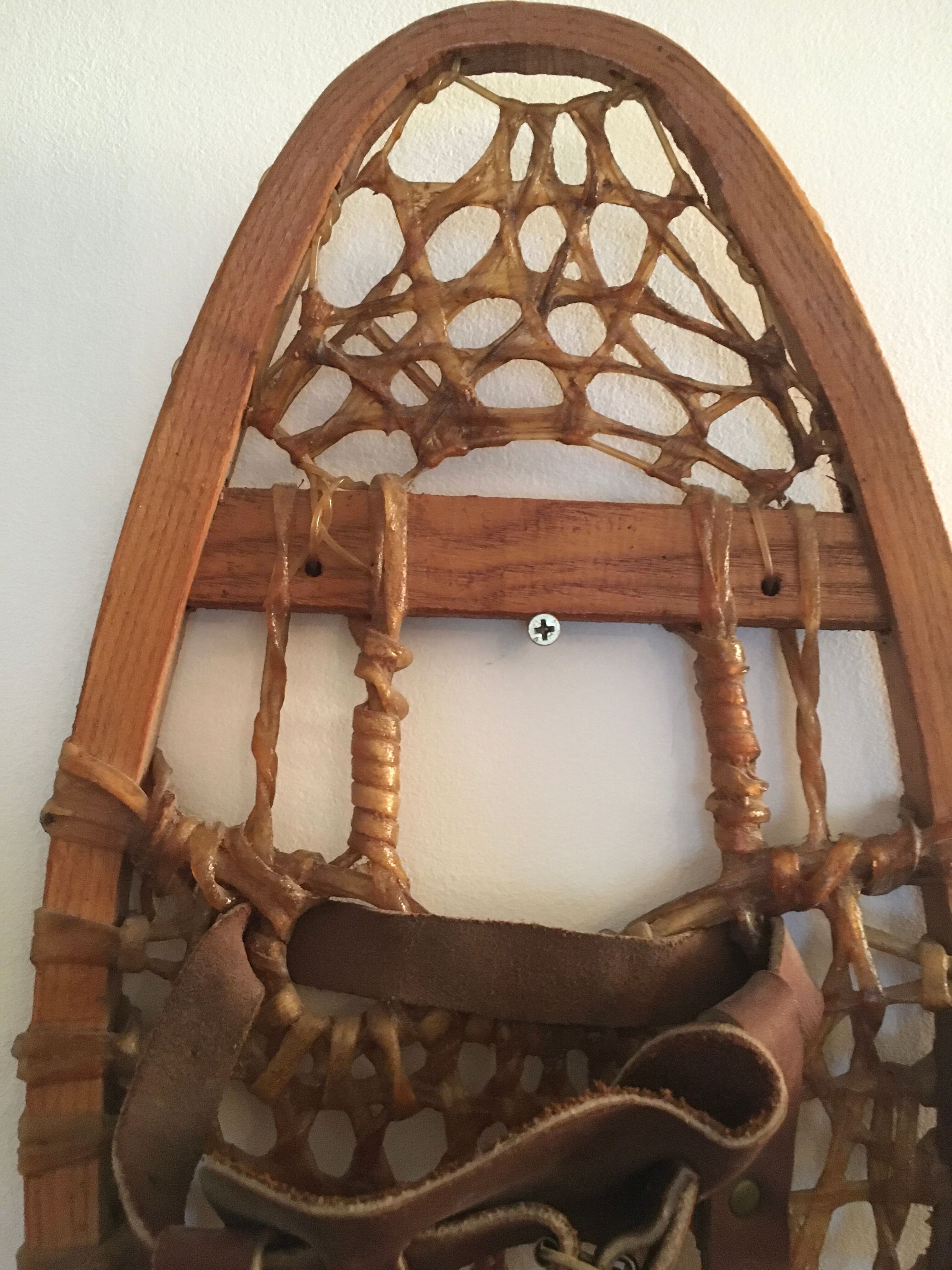 old Canadian snowshoes
