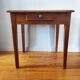 Antique farm table in solid blond walnut