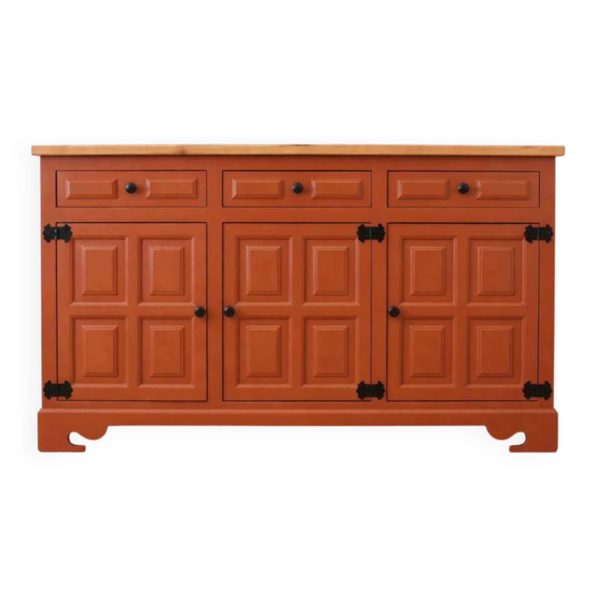 1940s Narrow Spanish Castilian Style Sideboard