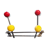 Wall coat rack 2 ball hooks