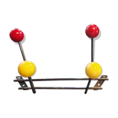 Wall coat rack 2 ball hooks