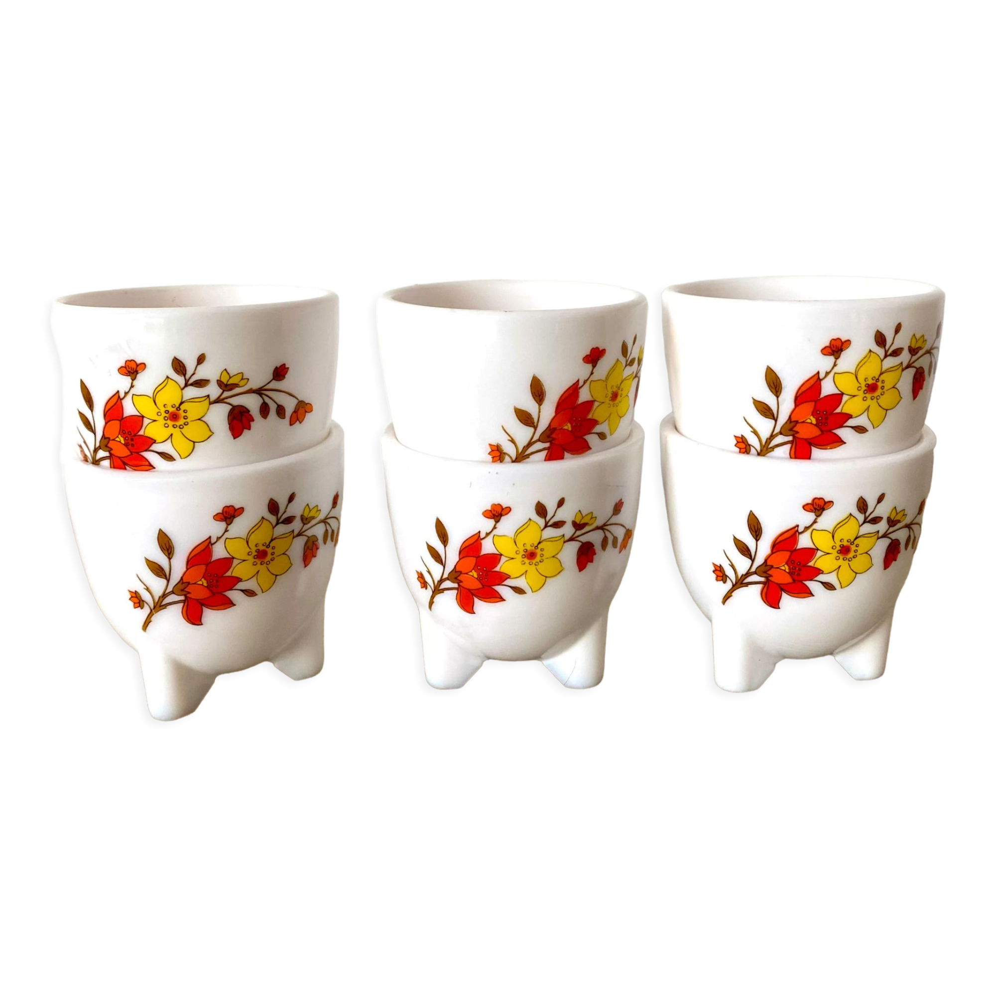 Vintage flowery poppies