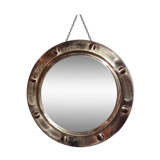 Mirror witch bulging brass 48x48cm