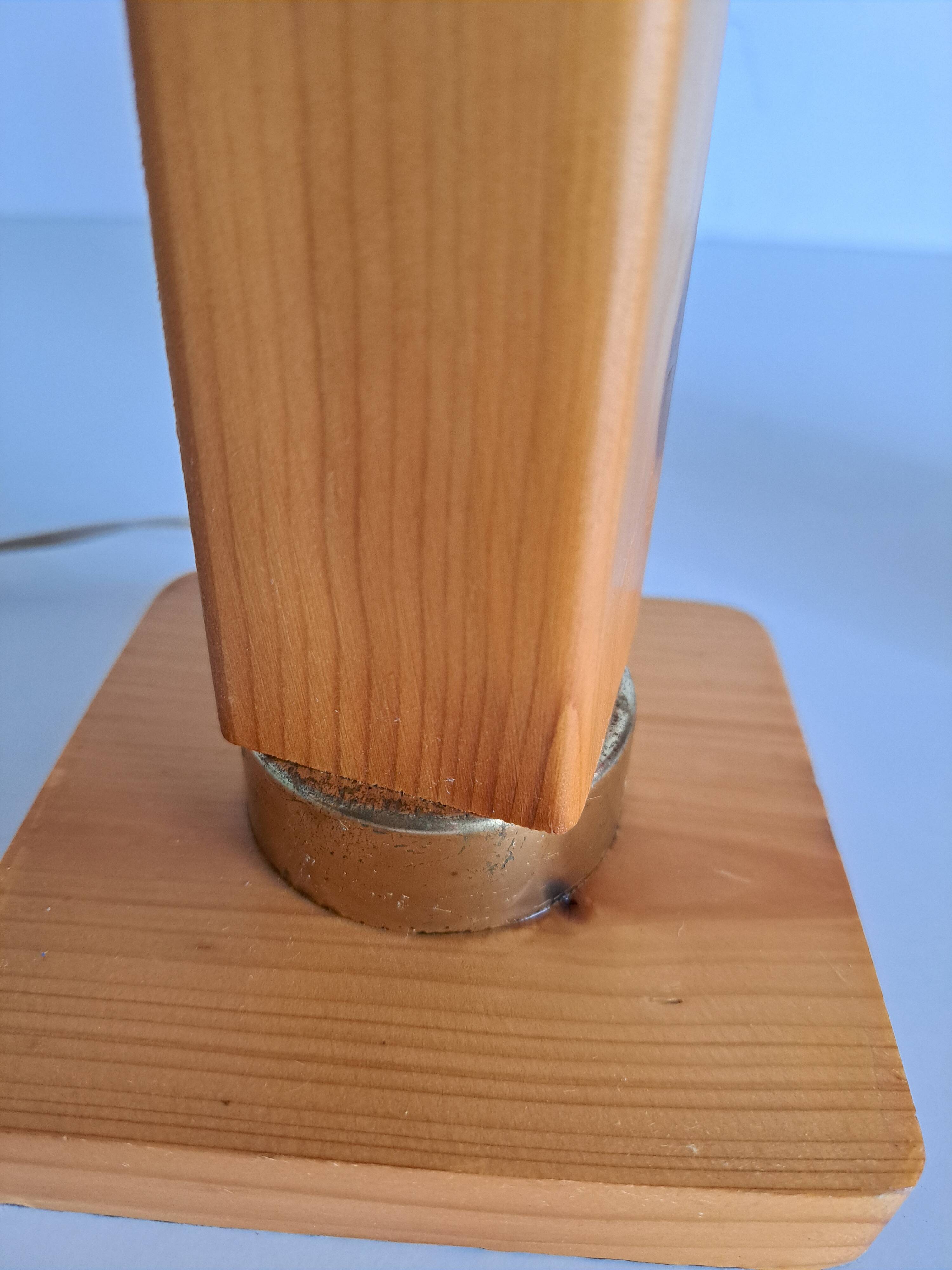 Rattan and wood bedside lamp