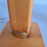 Lampe de chevet rotin et bois