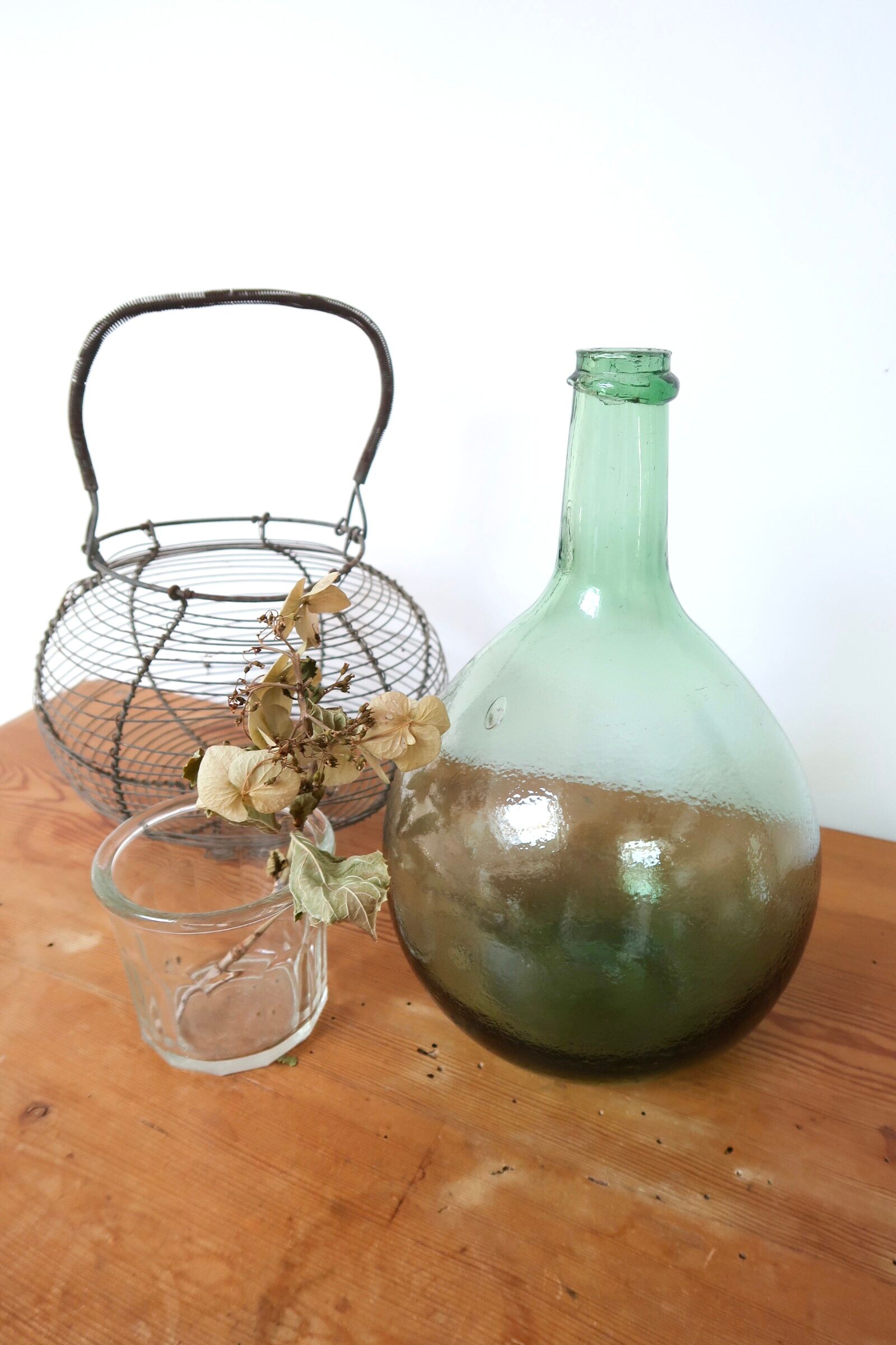Demijohn green/blue round small format