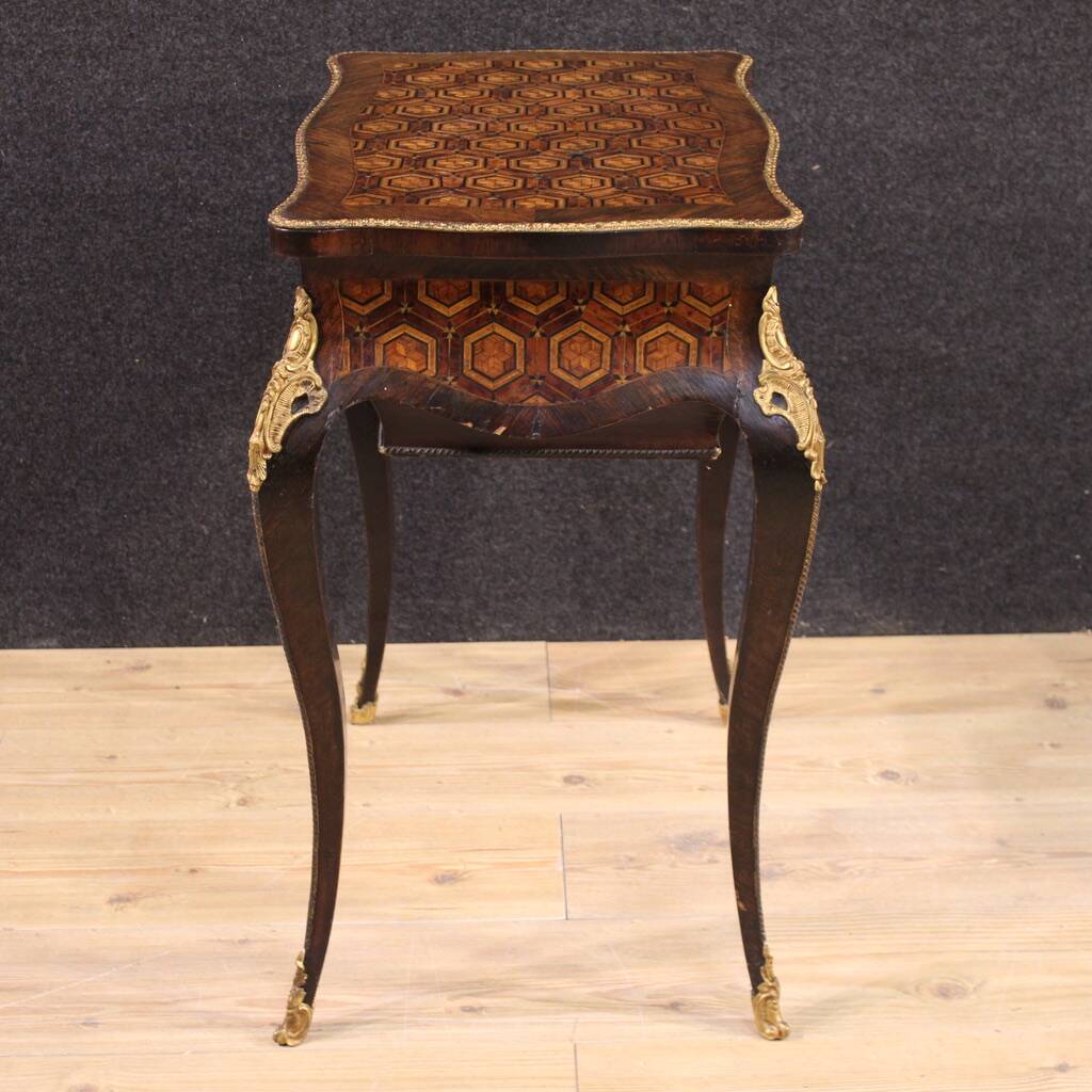 19th Century Napoleon III Inlaid Sewing Table