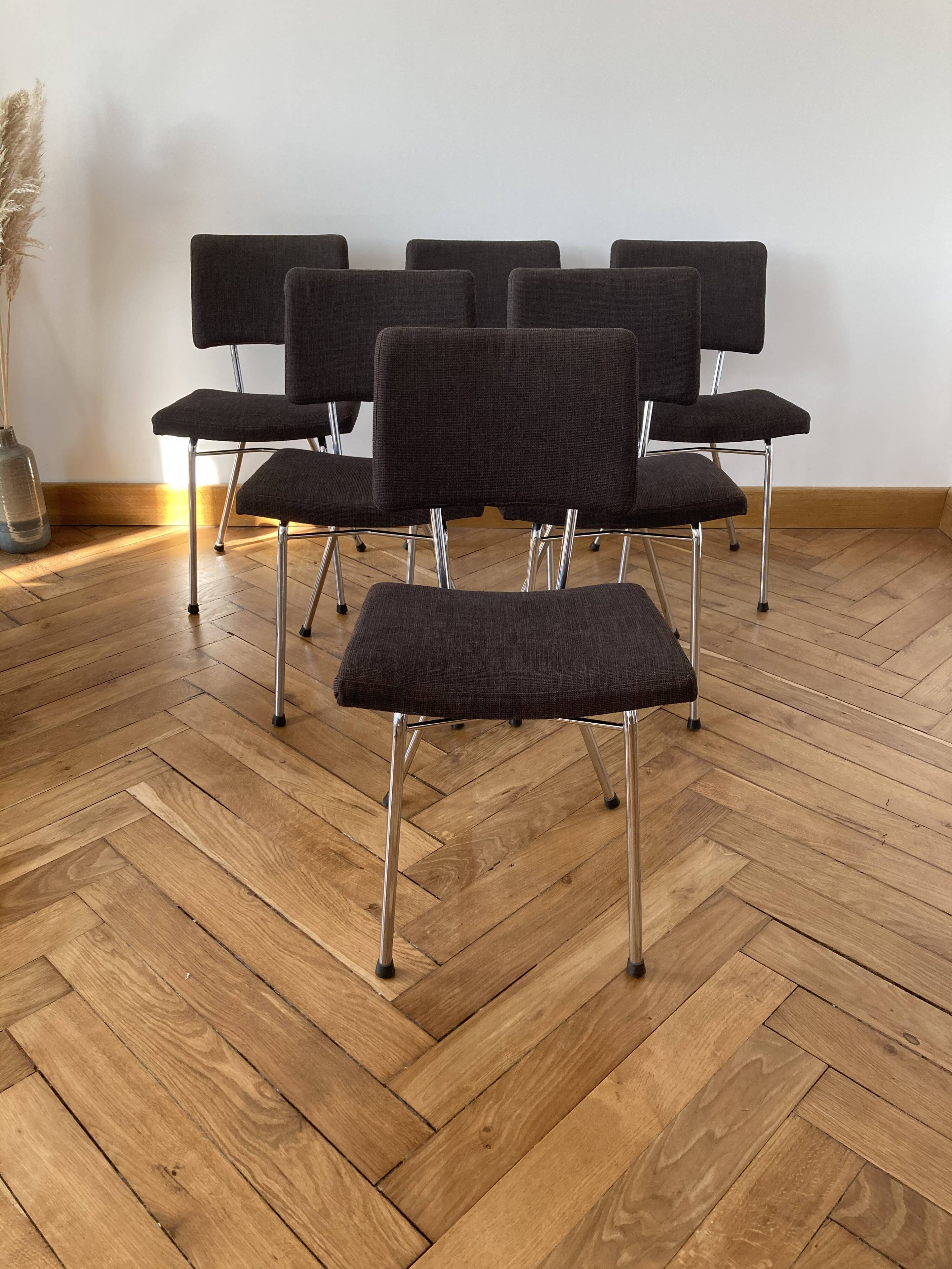 Set of 6 chairs 60s