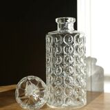 1970s whisky carafe made of solid glass