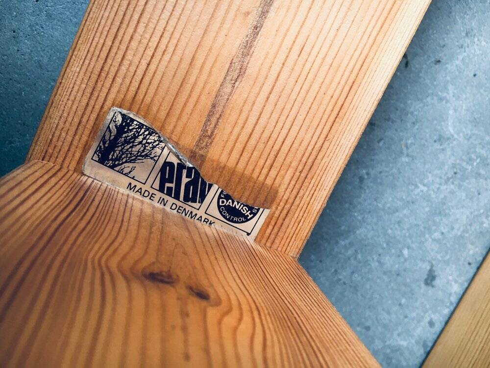 Scandinavian Modern Design Solid Pine Coffee Table, 1970s