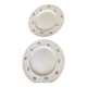 Two identical vintage Clarice Cliff plates from the Newport Pottery.