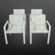 Set of 4 leather dining chairs by Jacques Toussaint and Patrizia Angeloni for Matteo Grassi. Italy 1