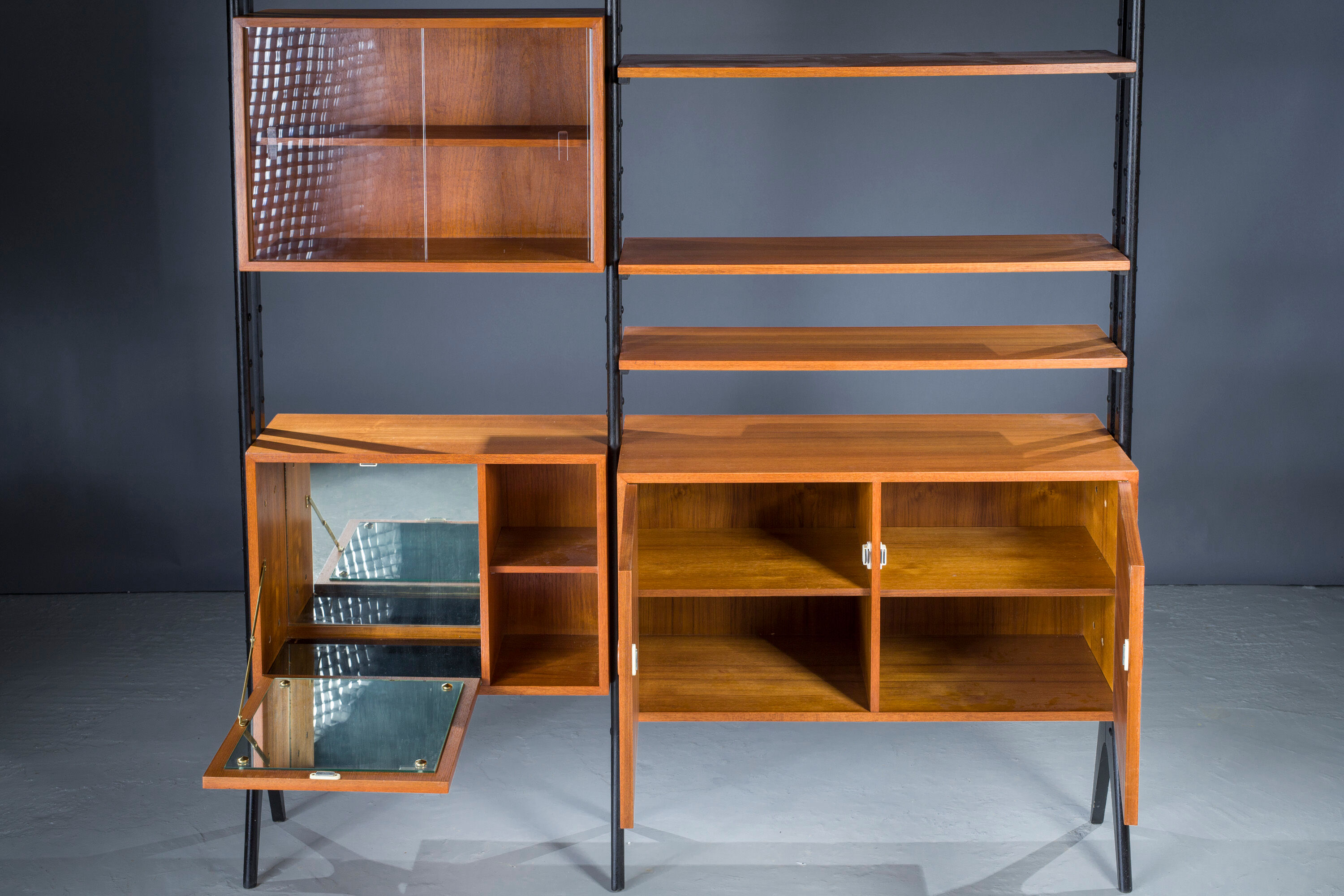 Danish Modular Teak Shelving, 1960s