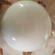 Ceiling light. Rounded dome fixture. Vintage 1970. White glass globe.