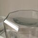 Lot of octagonal end glass jars
