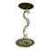 Empire style bronze candlestick with a candle holder