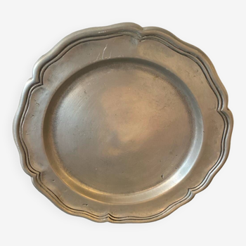 Vintage Pewter Plate