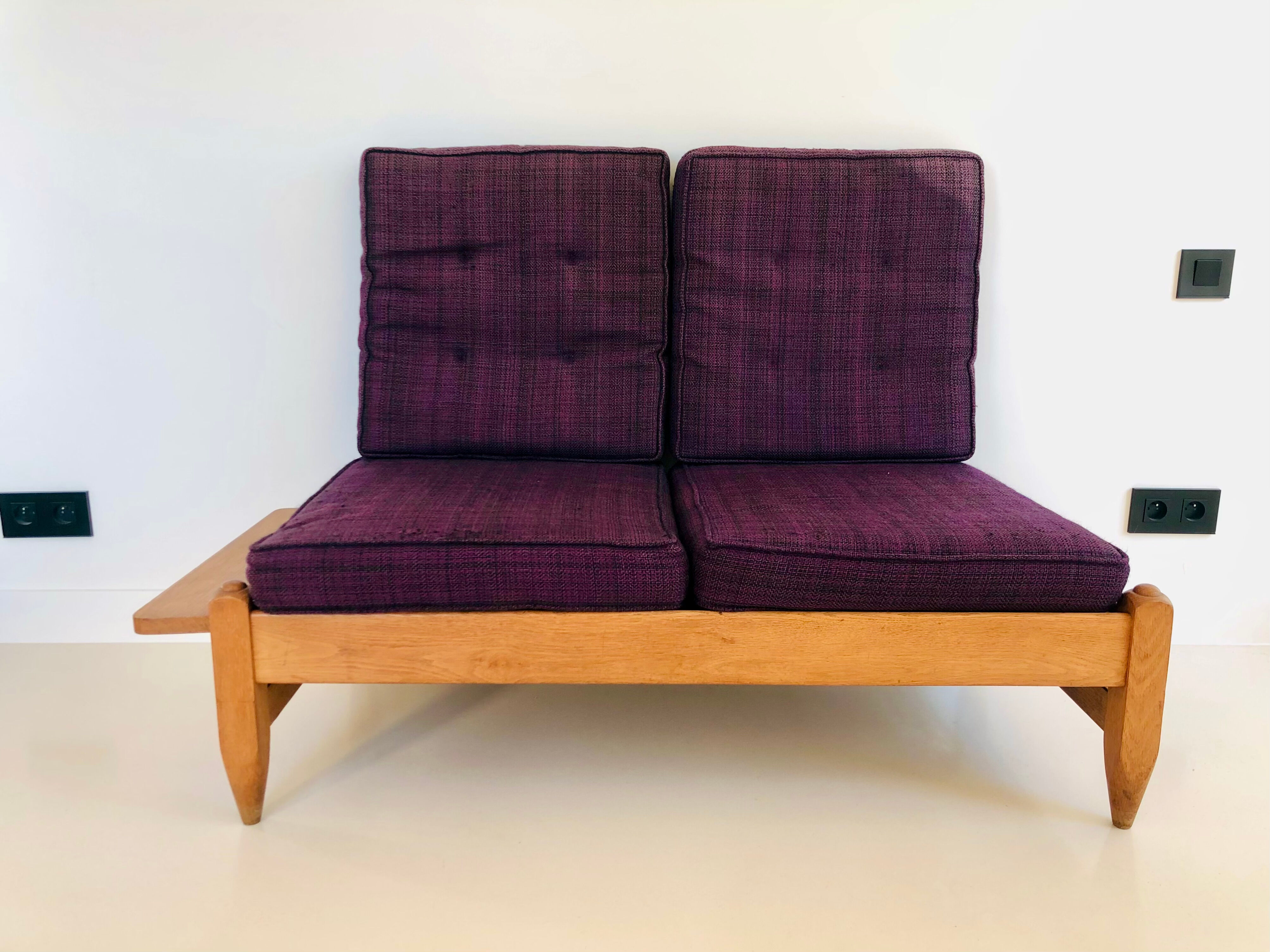 Oak bench by Guillerme and Chambron for “Votre maison”, France 1960s