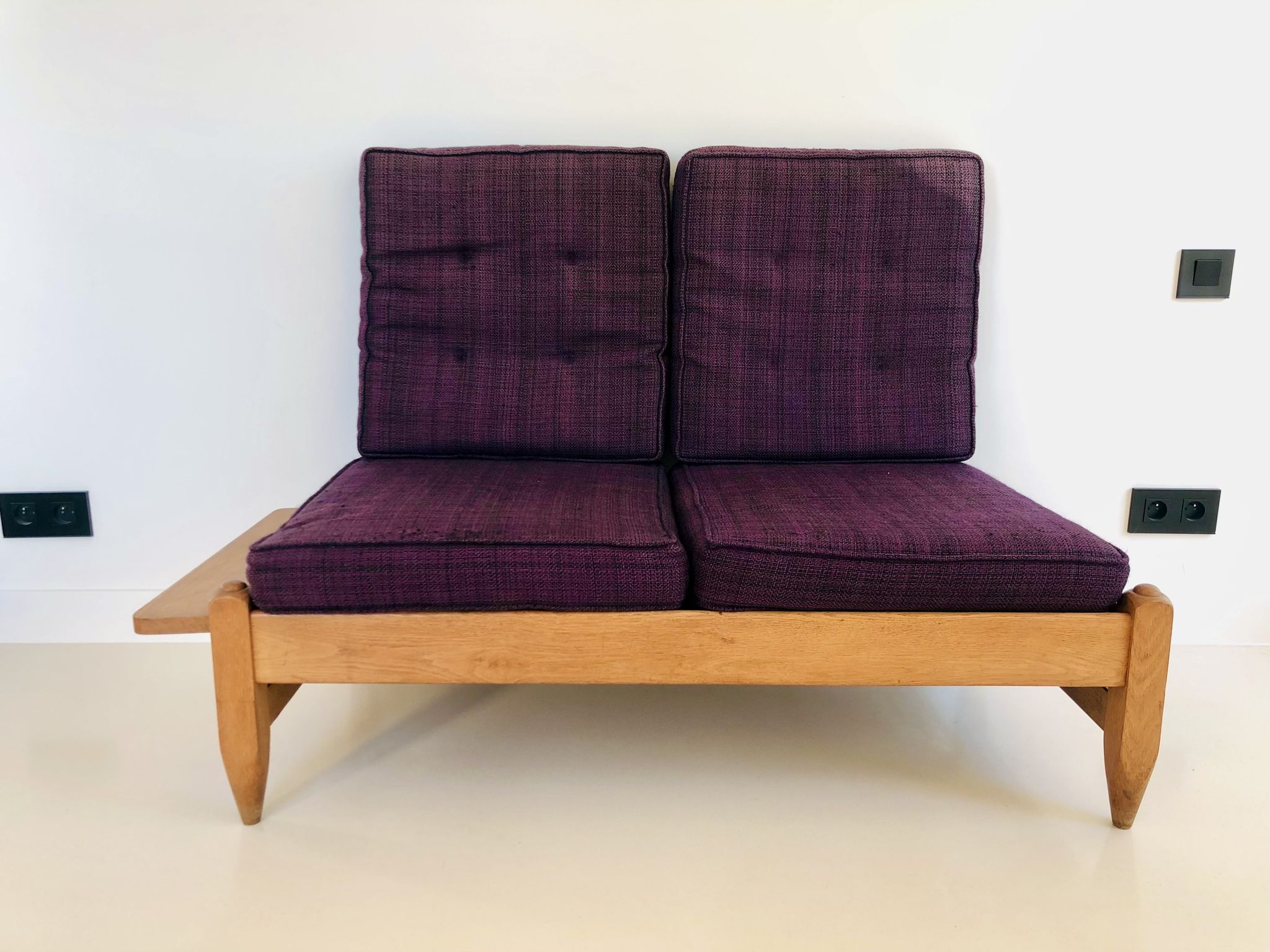 Oak bench by Guillerme and Chambron for “Votre maison”, France 1960s
