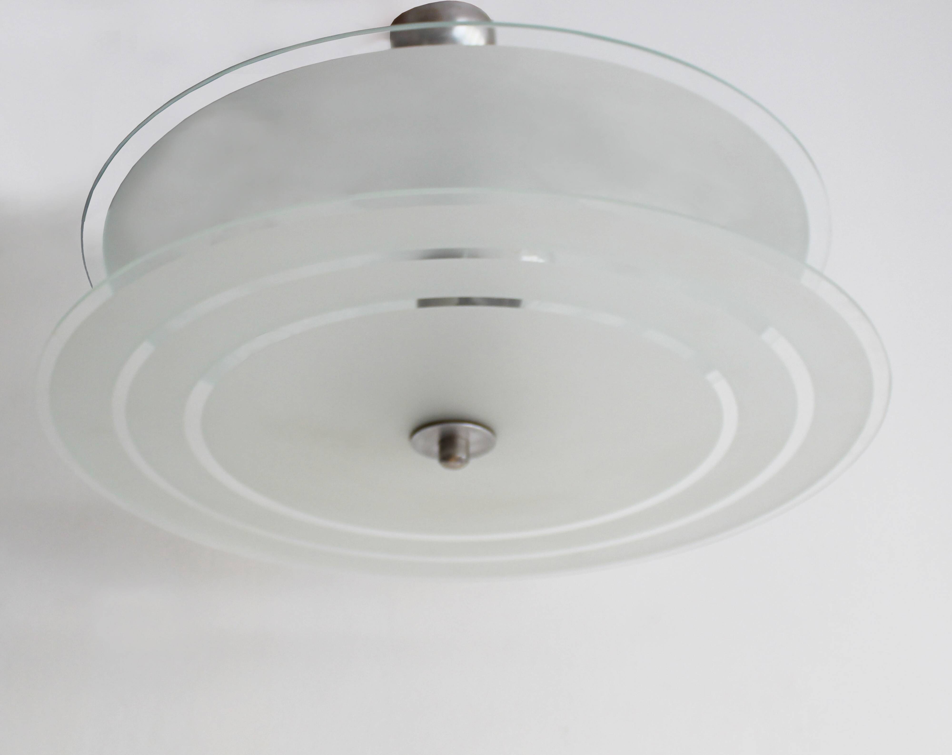 1930s Bauhaus-Style Ceiling Light