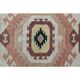 1970s Turkish Oushak Handmade Wool Cotton Pink Area Rug 183x244