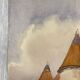 Aquarelle Chateau Vintage