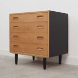Ash chest of drawers, Danish design, 1970s, manufacturer: Hundevad & Co