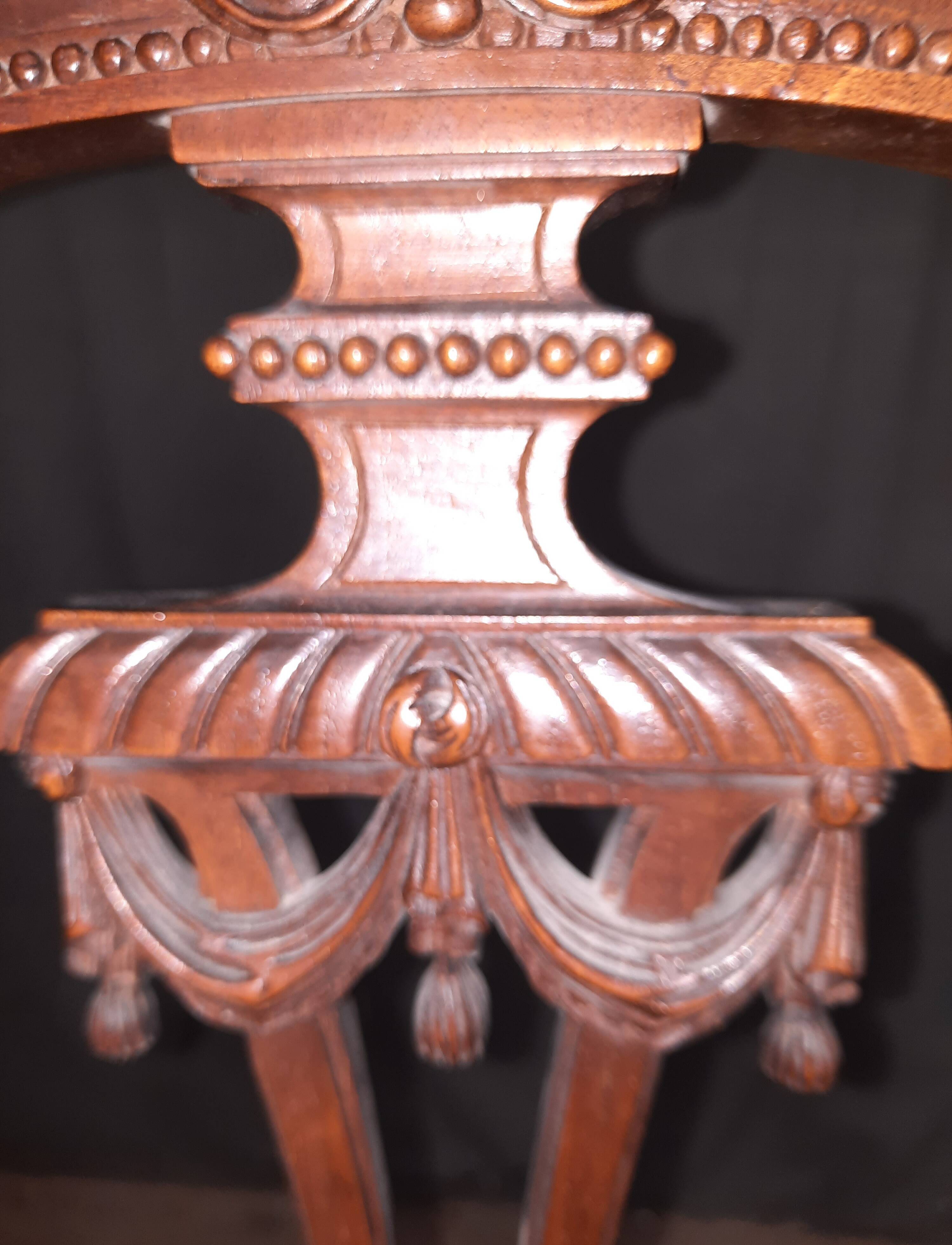 Pair of finely carved chairs
