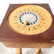 Wooden indoor boules game, 1950s