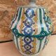 Old Jobbana Butter Jar Morocco Polychrome Earthenware 19th Century Vintage #B084