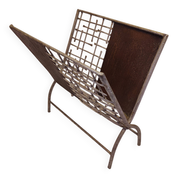1970s metal magazine rack