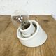 Vintage White Porcelain Wall Light, 1970s
