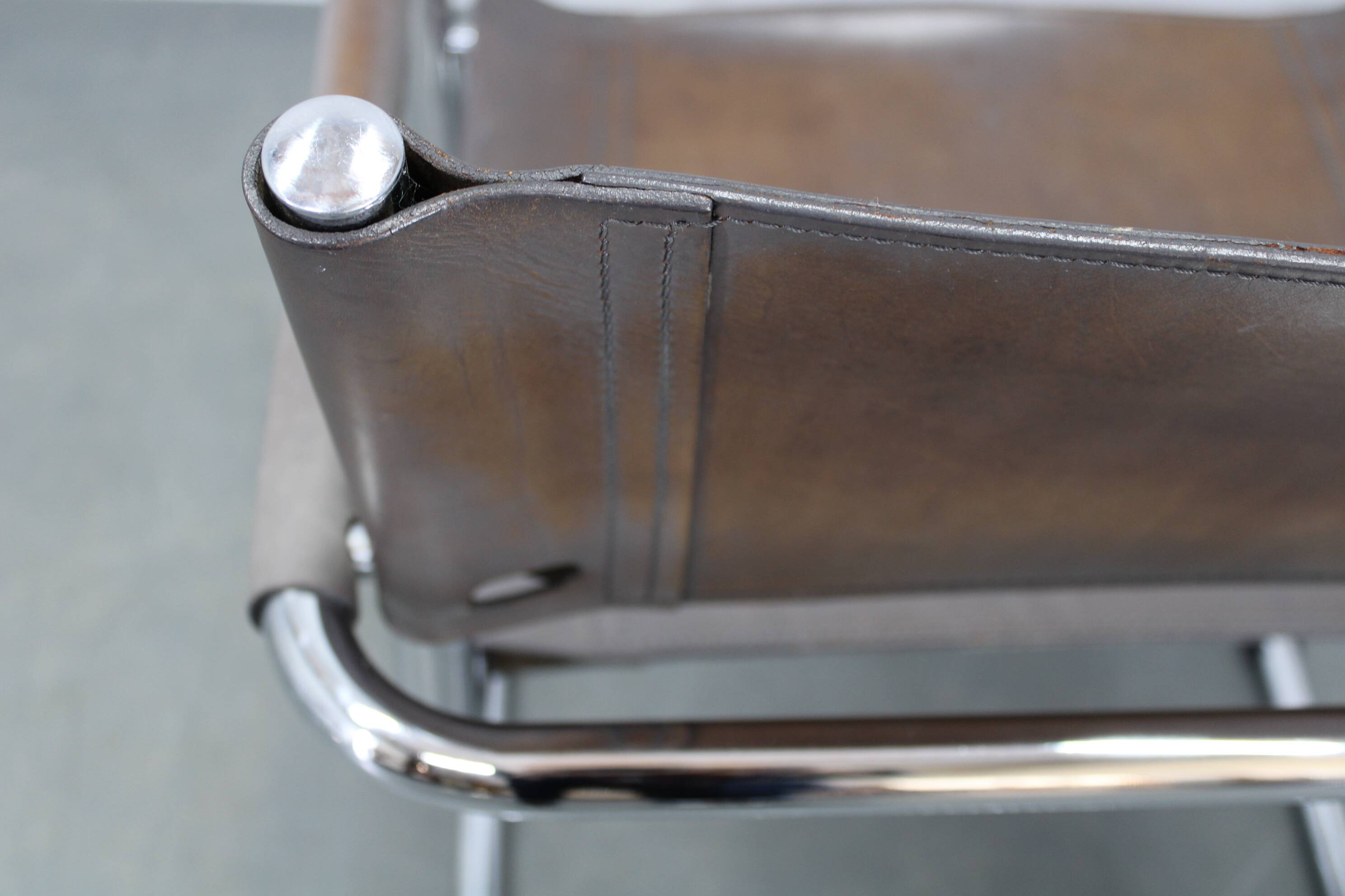 Set of four Bauhaus cantilever armchairs by Mart Stam, Italy