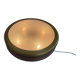 Design/One, flush lamp in glass, gold and brown metal, 1960s, Germany