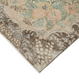 Hand-Knotted Antique Turkish Beige Rug 213 cm x 294 cm - 25059