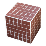 Cube ceramic tile side table