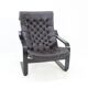 Fauteuil ou chaise longue en cuir finlandais des années 1970.
