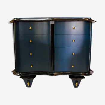 Commode bleue et noire, XXe siècle