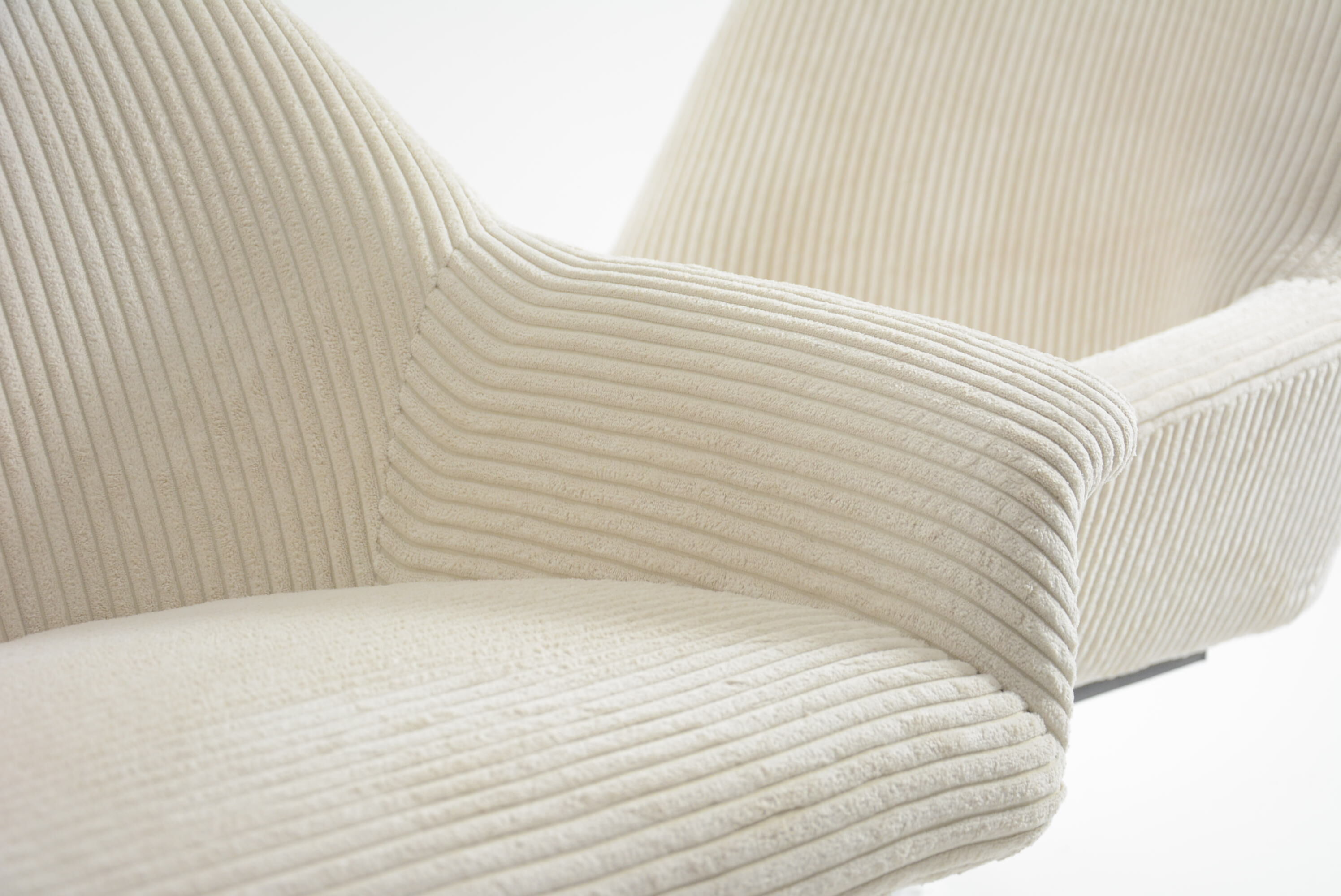 Ivory square shell chair