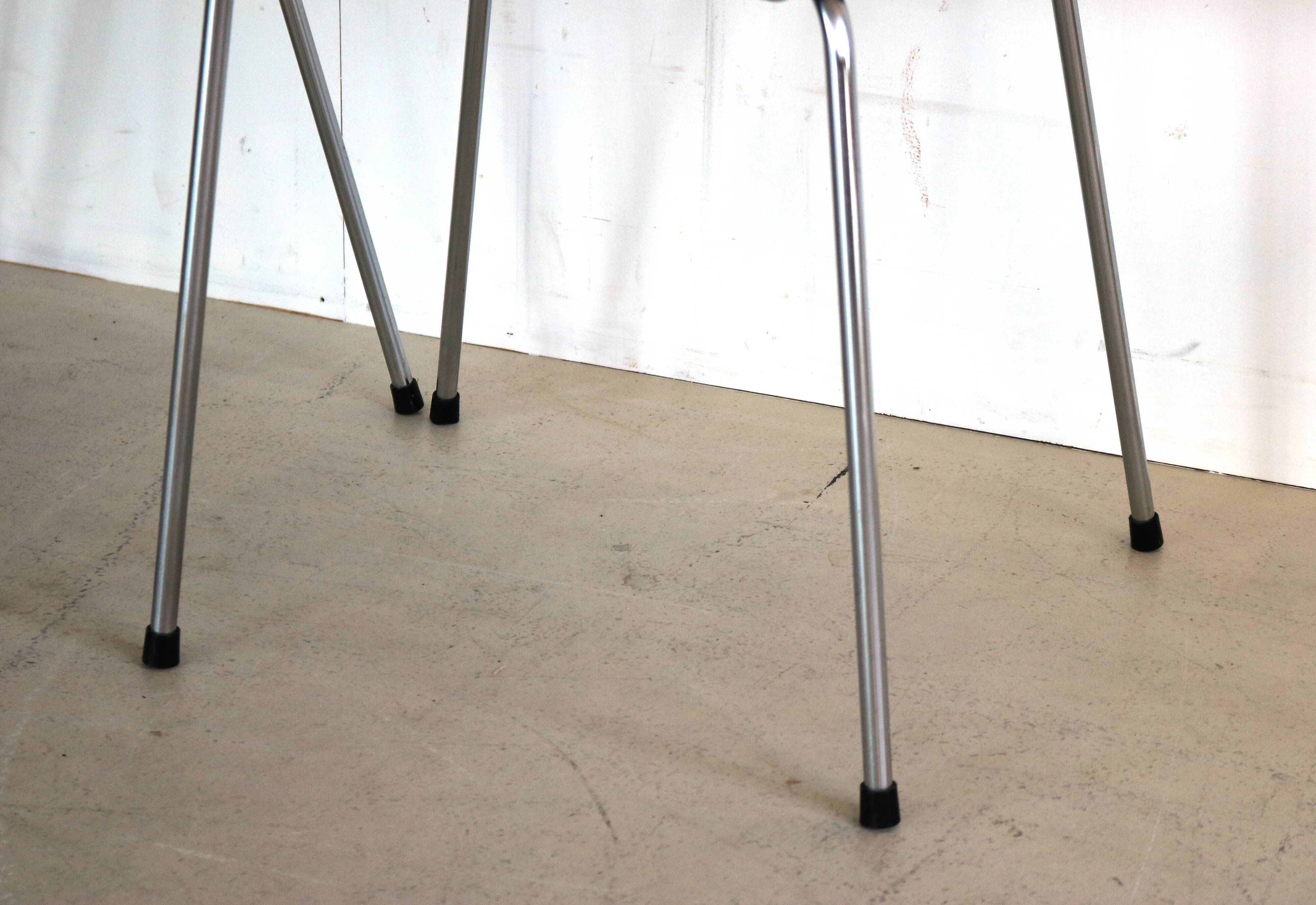 Six chaises « marteau » vintage par Arne Jacobsen pour Fritz Hansen