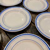 Lot 7 plates Mill of Wolves - Blue Edising Hamage