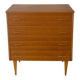 Vintage oak chest of drawers from the 1960s