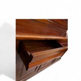 Large elegant English mahogany buffet - 19th century