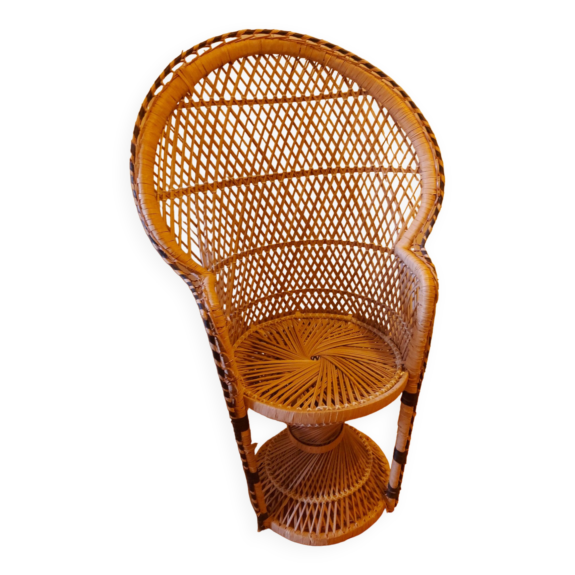 Emmanuel rattan armchair for children
